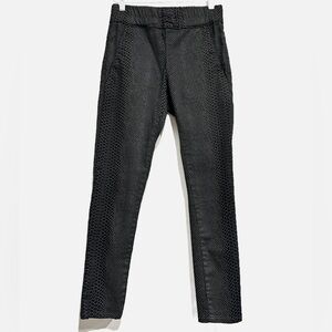 Bevy‎ Flog Shely Black Python Pants Size 24